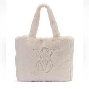 Victoria's Secret Plush Cream Tote